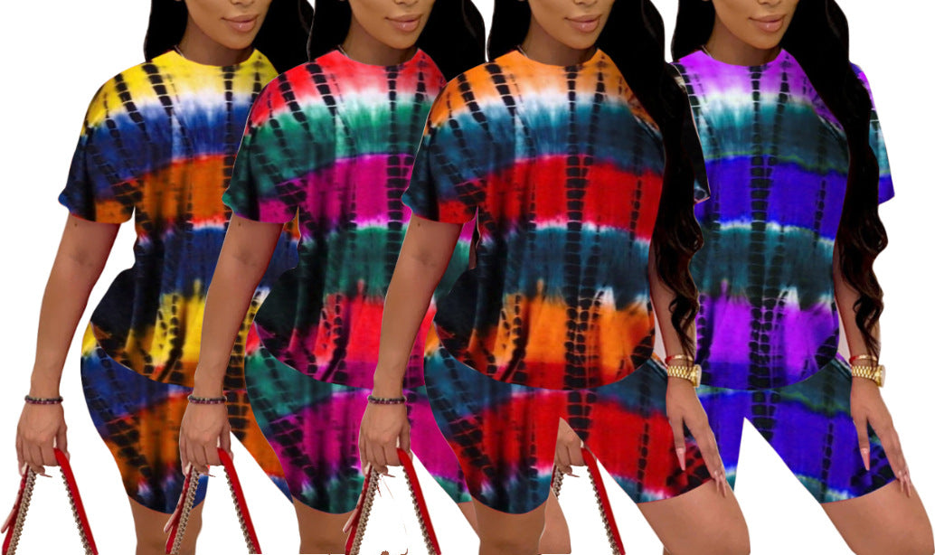 Tie-Dye Printed Spring Set