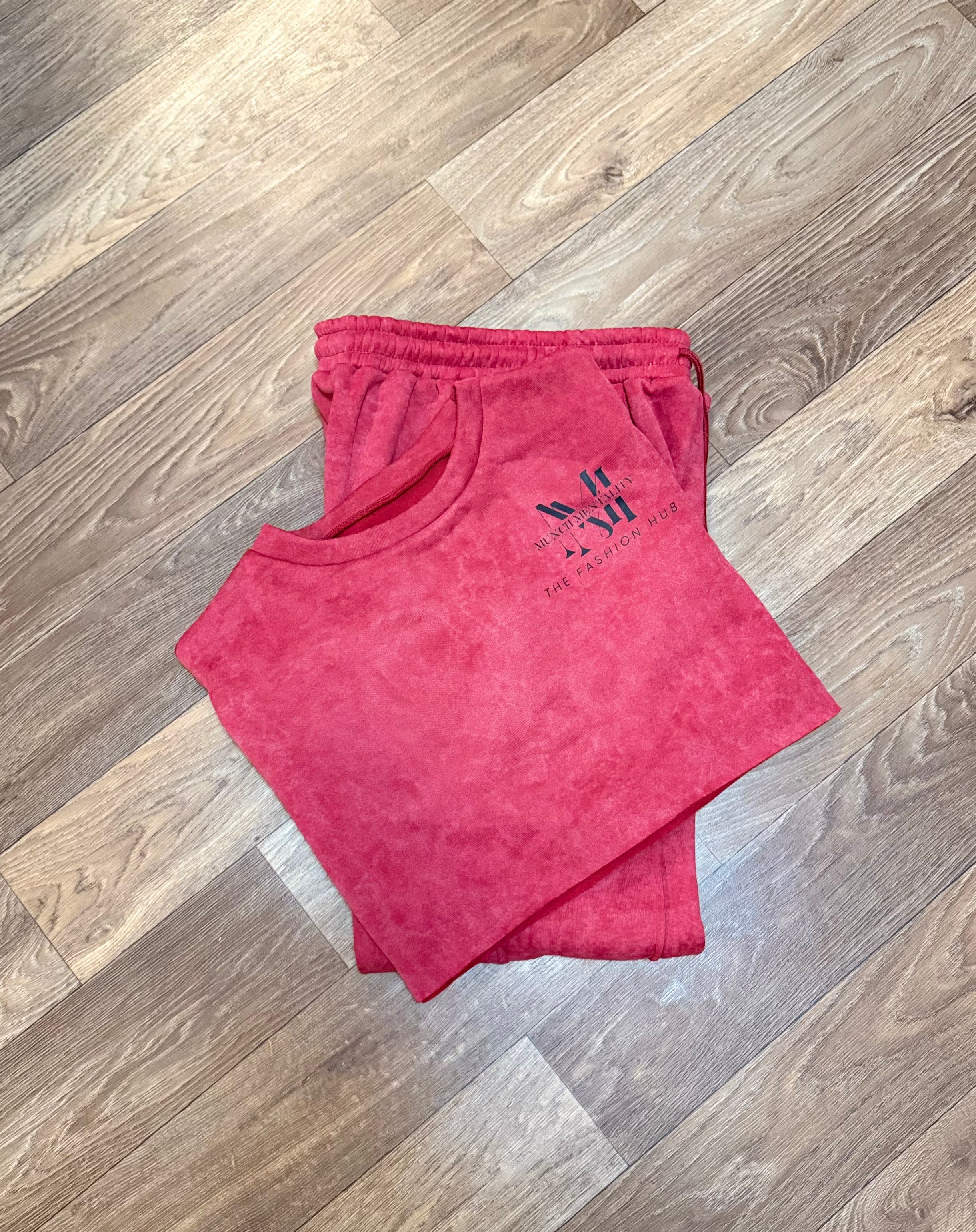“ It’s My Day” Red Jogger