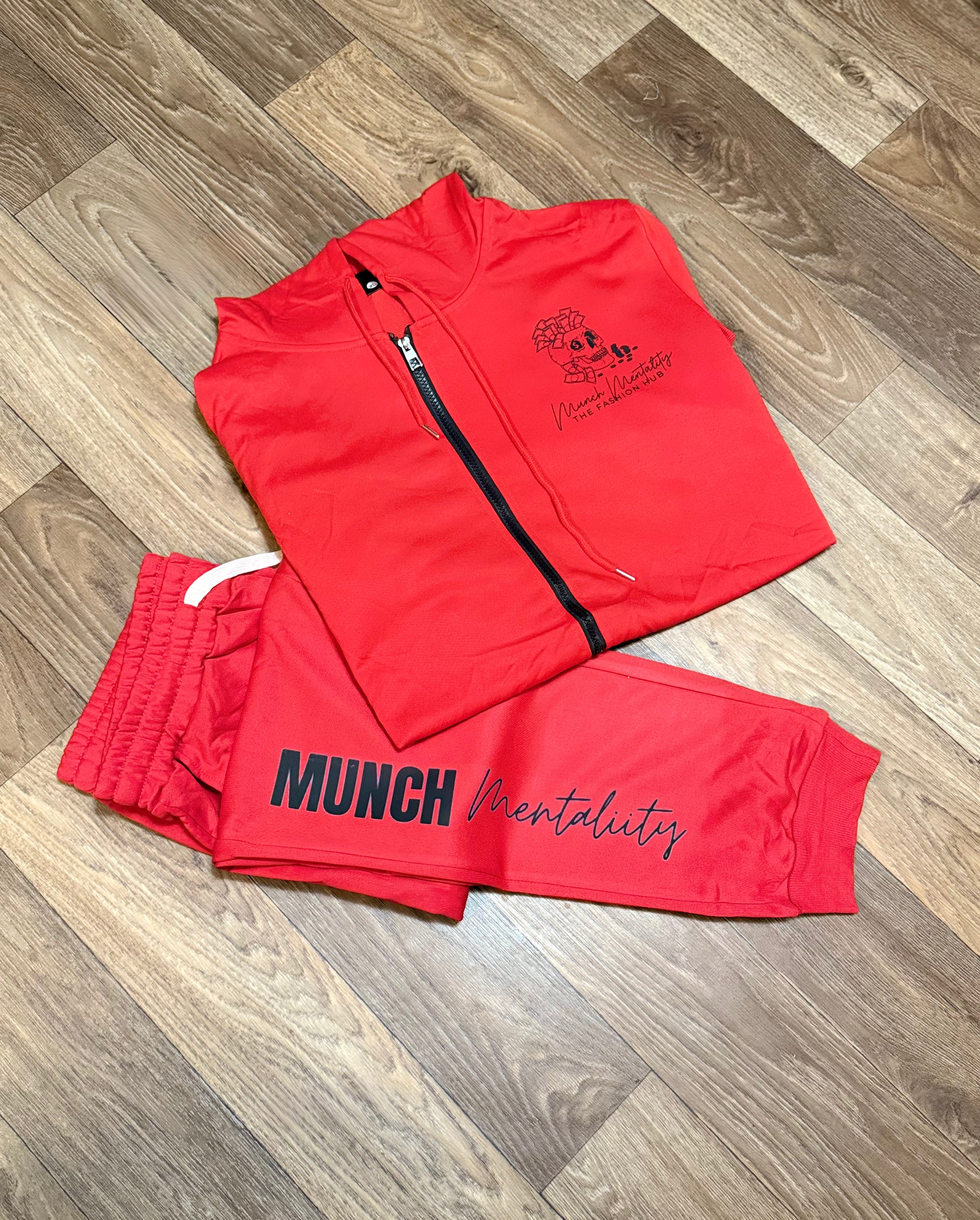 “Boss Up & Chill” Red Jogger