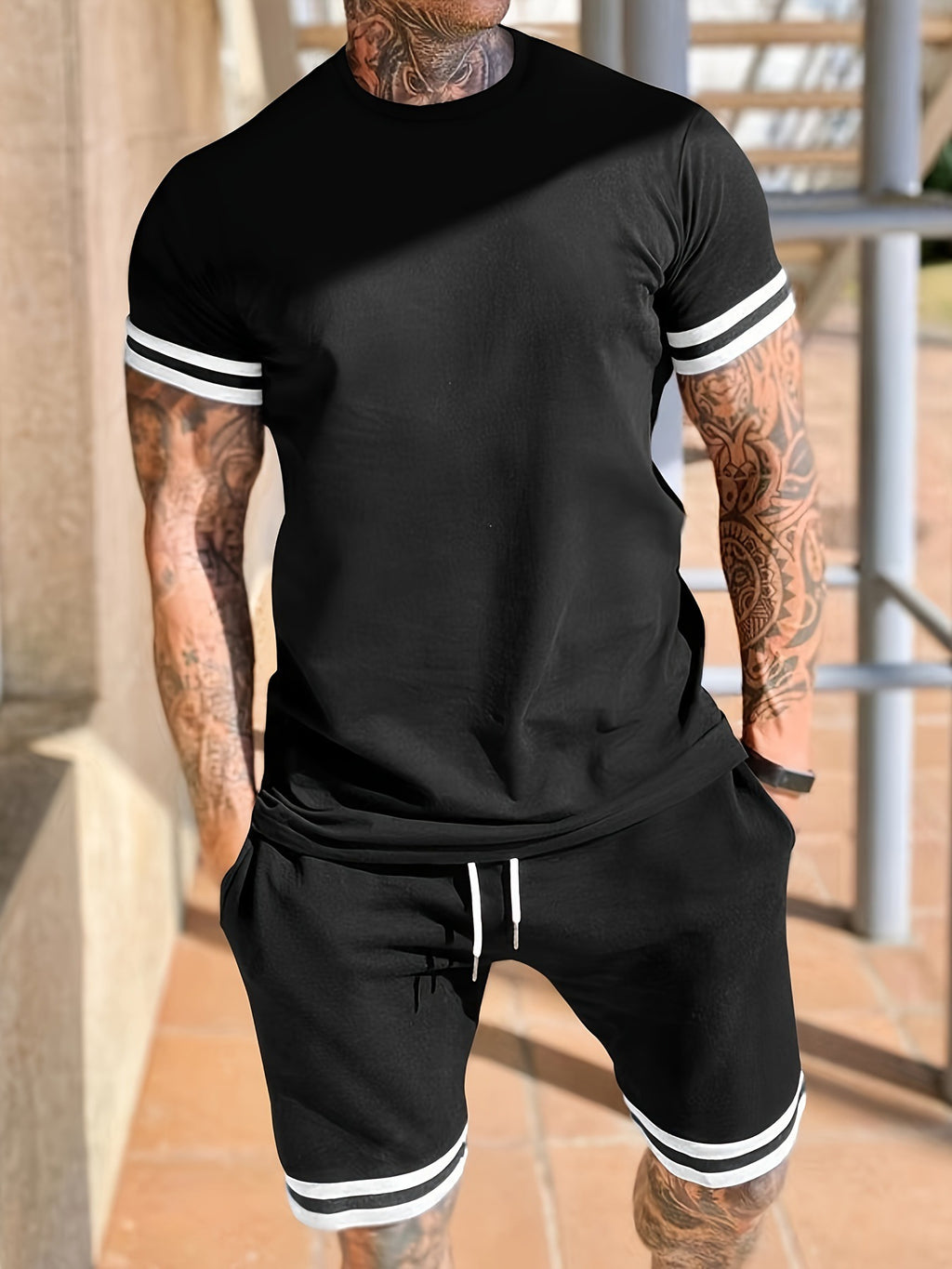 Stripe Sleeve Set