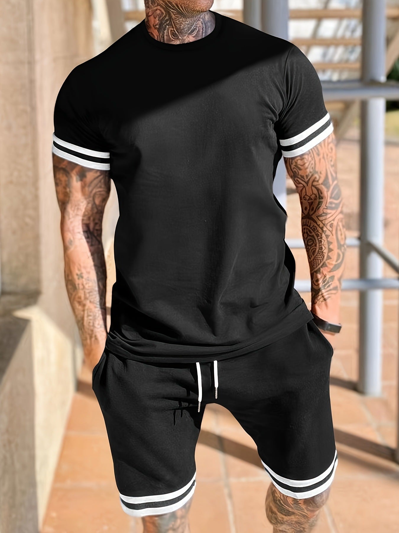 Stripe Sleeve Set